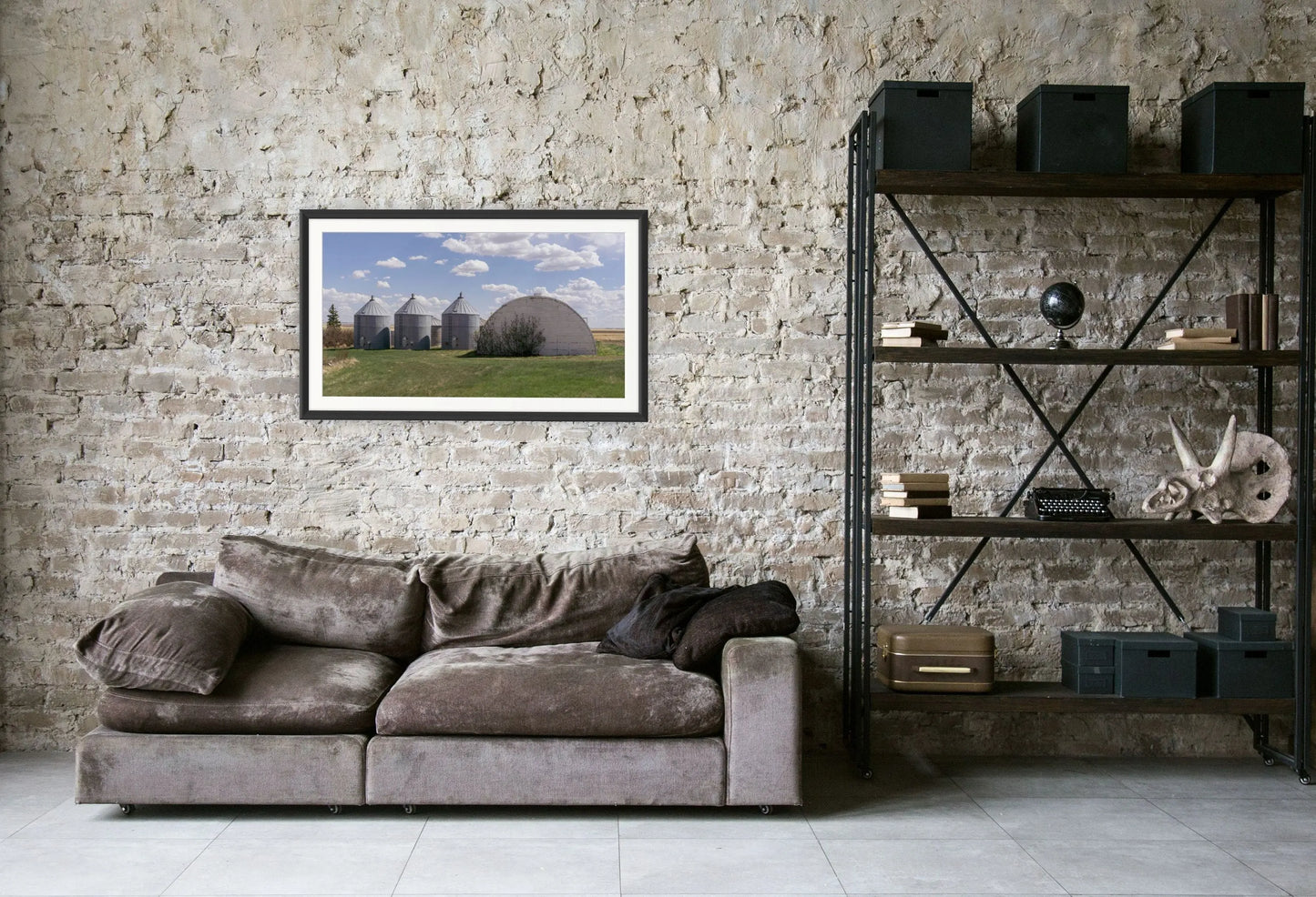 Grain Bin Photo Print, Montana Photography, Large Wall Art - Prairie Prints MT