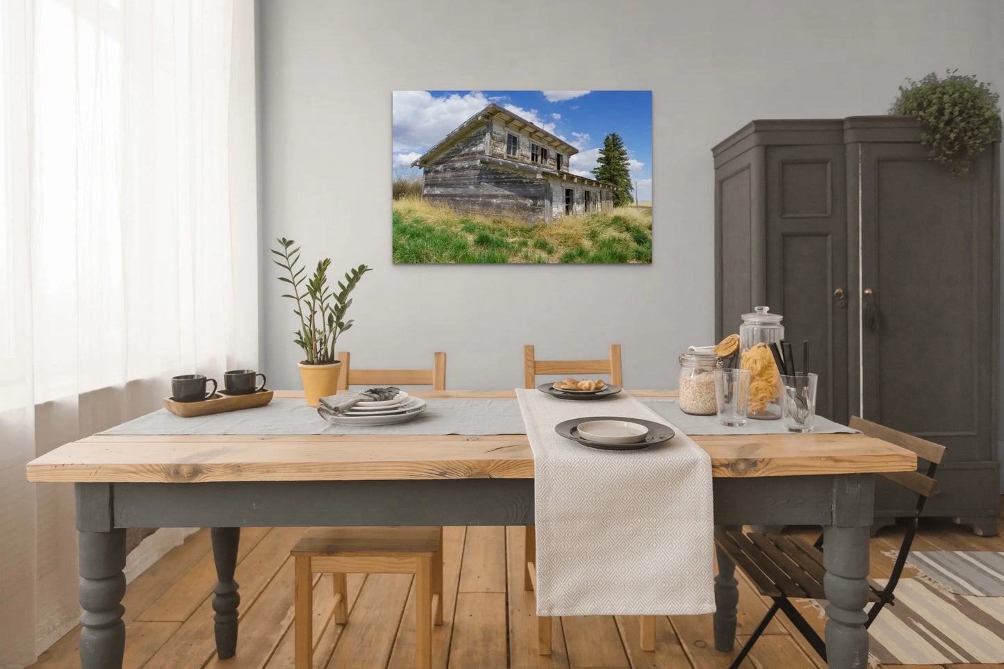 Rustic Wooden Shed, Farmhouse Wall Art, Rustic Decor, Kitchen Photograph Print - Prairie Prints MT
