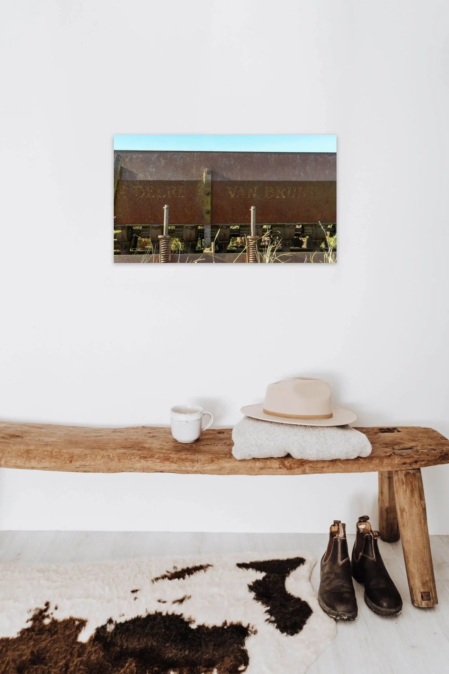 Vintage John Deere Farming Equipment Photo Print, Rustic Farmhouse Wall Art - Prairie Prints MT