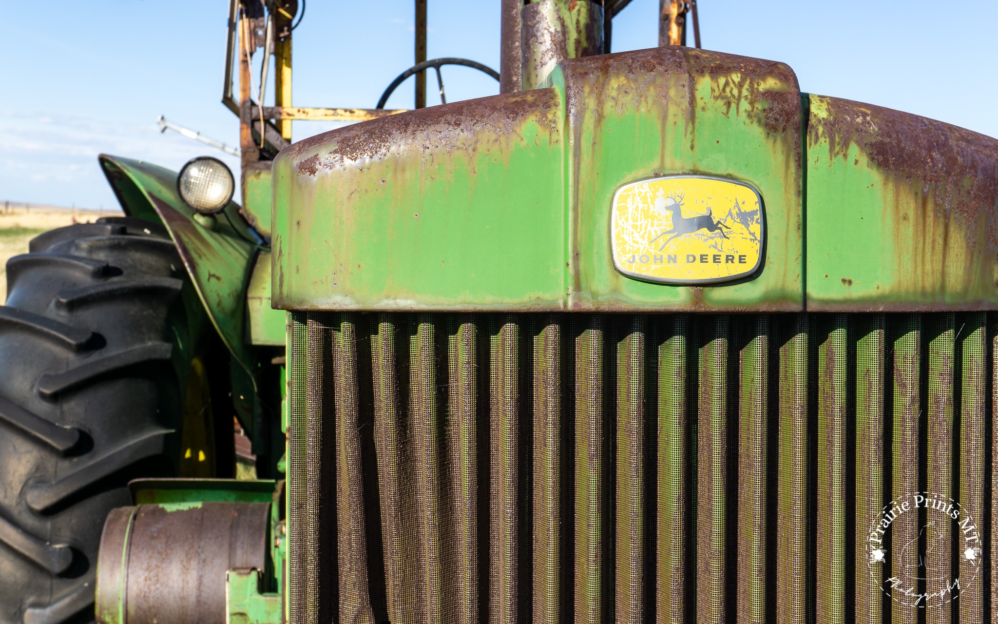 Unframed Photo Print - John Deere Tractor Photograph – Farm Machinery Print – Rustic Americana Decor