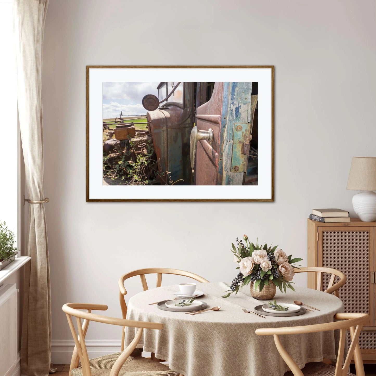 Chevrolet Farm Truck, Farmhouse Decor, Canvas Wall Art, Rustic Charm - Prairie Prints MT