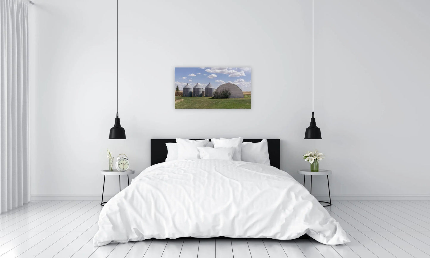 Grain Bin Photo Print, Montana Photography, Large Wall Art - Prairie Prints MT