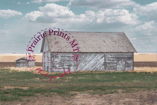 Old Car Garage Prairie Prints MT