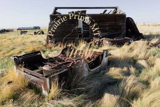 Rusted Truck Bed and Barn Prairie Prints MT