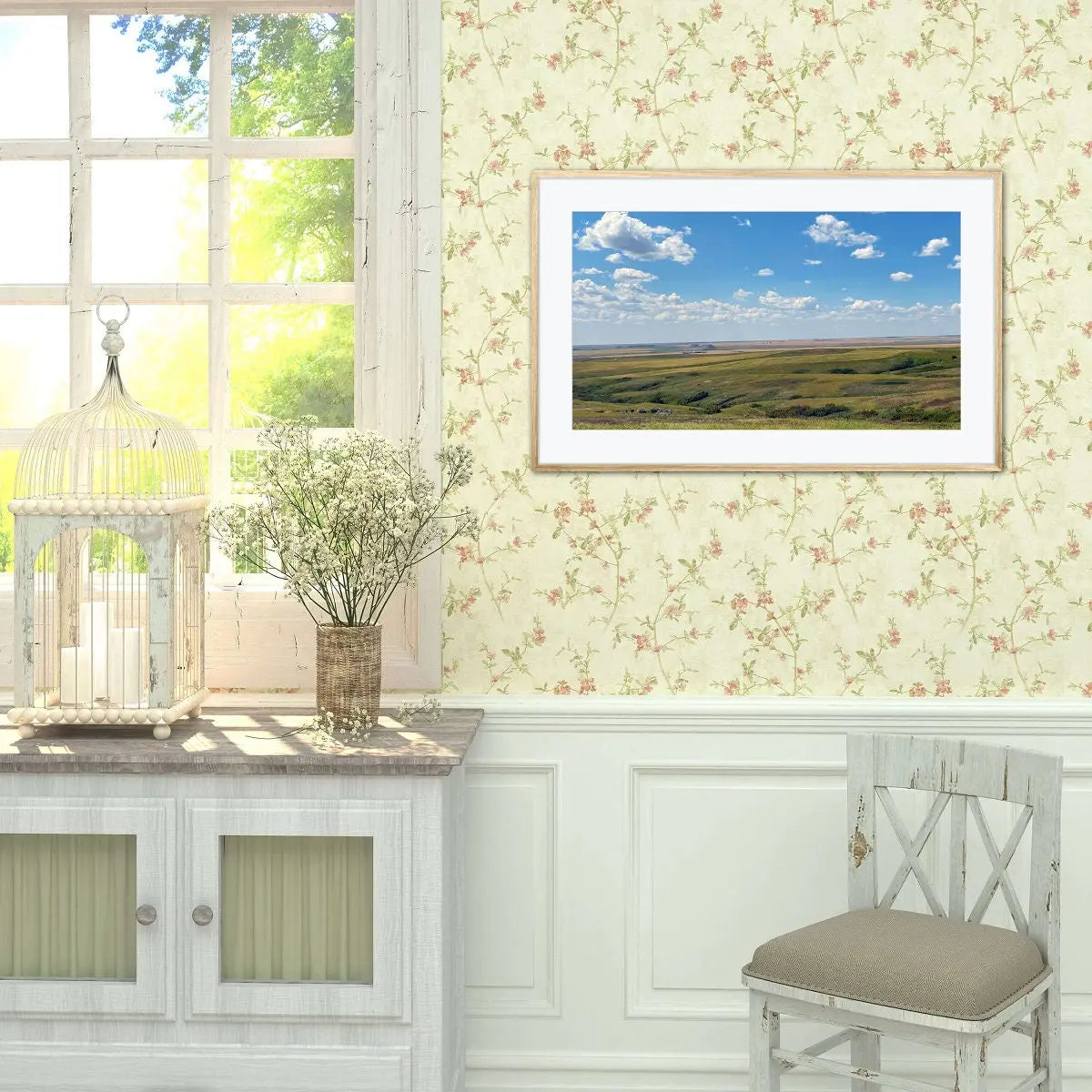 Montana Summer Day, Farmhouse Photography, Rustic Wall Photo, Canvas Print - Prairie Prints MT